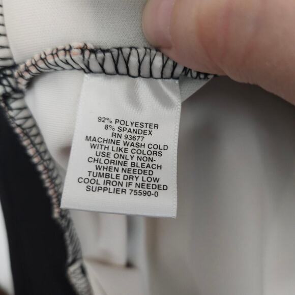 Ashley Nell Tipton Pleated Stripped Skirt Plus 2X Pink Black Knee Length Pockets - Picture 7 of 7